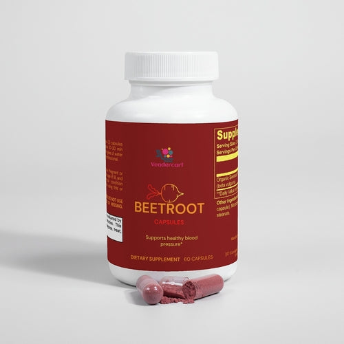 Beetroot powder capsules, high nitric oxide
